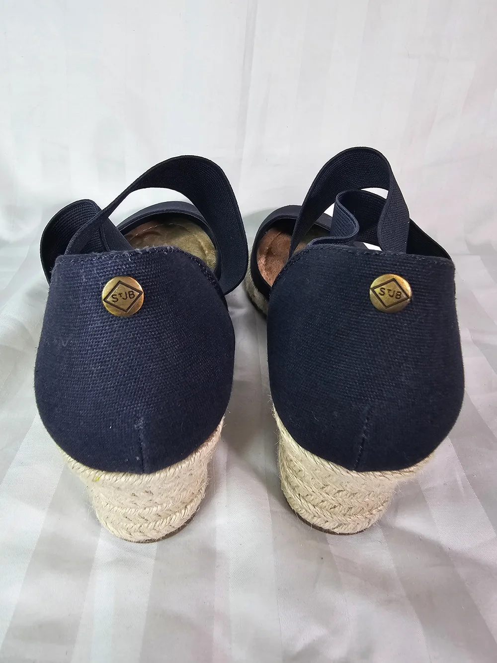 St. John's Bay Navy Crisscross Espadrille Wedge
